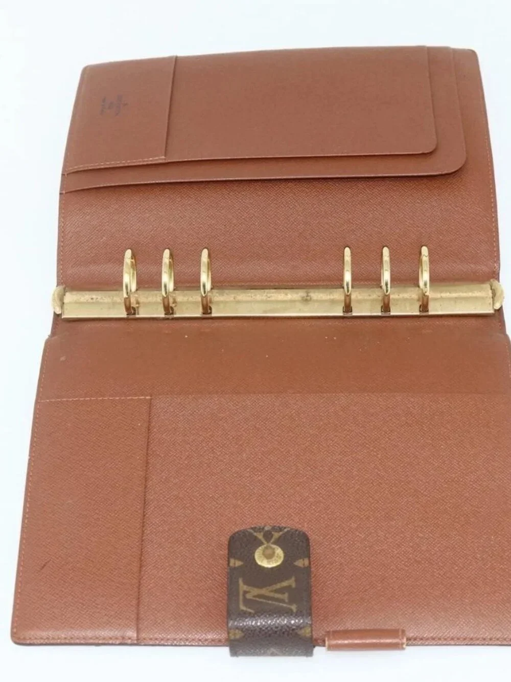 LOUIS VUITTON Monogram Agenda GM Day Planner Cover R20006 LV Auth 179778A